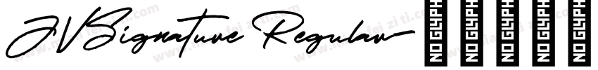 JVSignature Regular字体转换